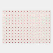 かわいいハートと弓包み紙 ラッピングペーパーシート (正面2)