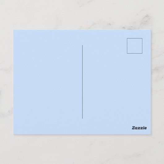 かわいいハートと水彩画の洗濯 ポストカード (裏面)