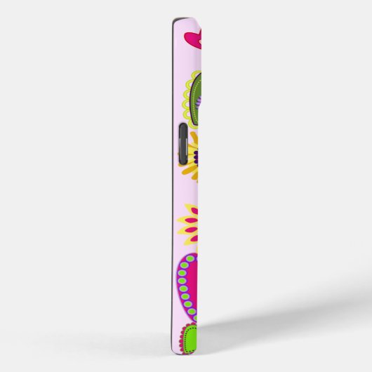 かわいいハートと花 Case-Mate iPhoneケース (裏面 / 右)