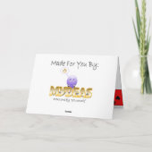 かわいいハートのてんとう虫のバレンタインの挨拶状 シーズンカード (裏面)