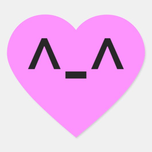 かわいいハートのステッカー ハートシール (正面)