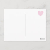 かわいいハートのハグ ポストカード (裏面)