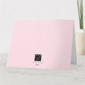 かわいいハートのバレンタインカード カード (裏面)