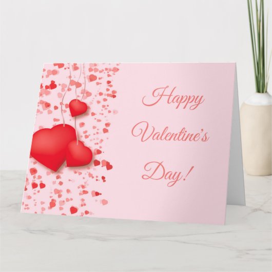 かわいいハートのバレンタインカード カード (正面)