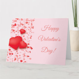 かわいいハートのバレンタインカード カード