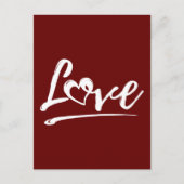 かわいいハートのバレンタインギフト ポストカード (正面)