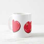 かわいいハートのマグカップ コーヒーマグカップ (正面左)