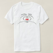 かわいいハートの作業療法士 Tシャツ (デザイン正面)
