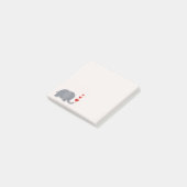 かわいいハートの女の子の文房具 ポストイット (アングル)