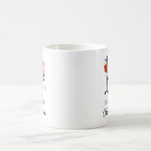 かわいいハートの看護師 救急看護師ギフト コーヒーマグカップ (中央)