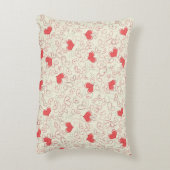 かわいいハートの背景 アクセントクッション (裏面(縦))