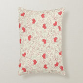 かわいいハートの背景 アクセントクッション (正面(垂直))