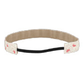 かわいいハートの背景 アスレチックヘッドバンド (裏面)