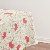 かわいいハートの背景 テーブルクロス (インサイチュ)