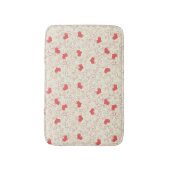 かわいいハートの背景 バスマット (正面縦)