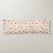 かわいいハートの背景 ボディピロー (裏面)