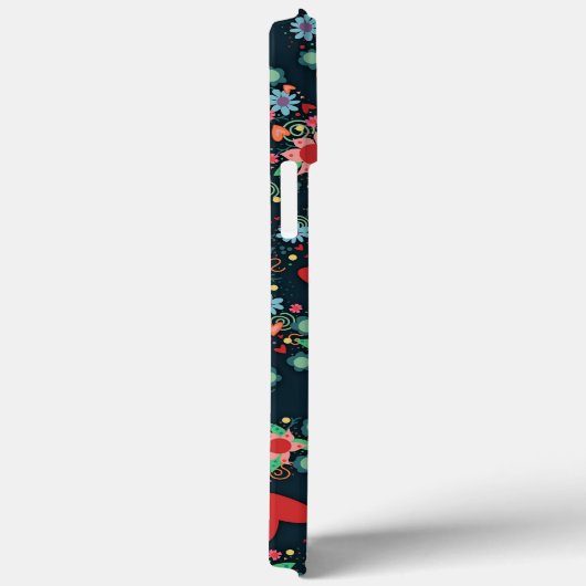 かわいいハートの花ガーリーおもしろいカスタムインスピレーション Case-Mate iPhoneケース (裏面 / 右)