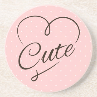 かわいいハートの落書き コースター