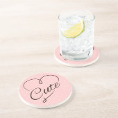 かわいいハートの落書き コースター (側面)