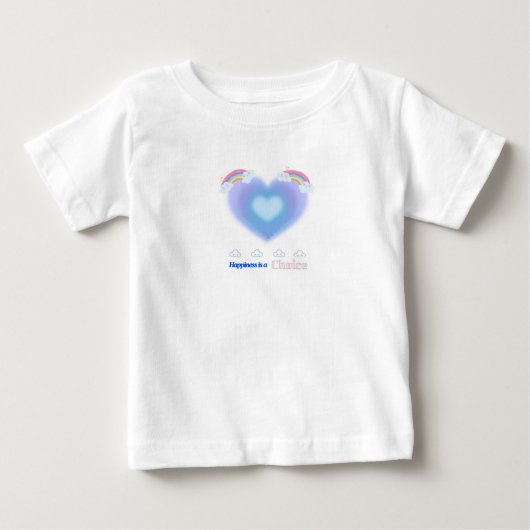 かわいいハートのTシャツ ベビーTシャツ (正面)