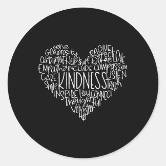 かわいいハートやさしさ ラウンドシール