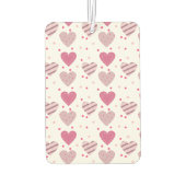 かわいいハートを愛する2フォトコラージュ自分で追加 カーエアーフレッシュナー (裏面)