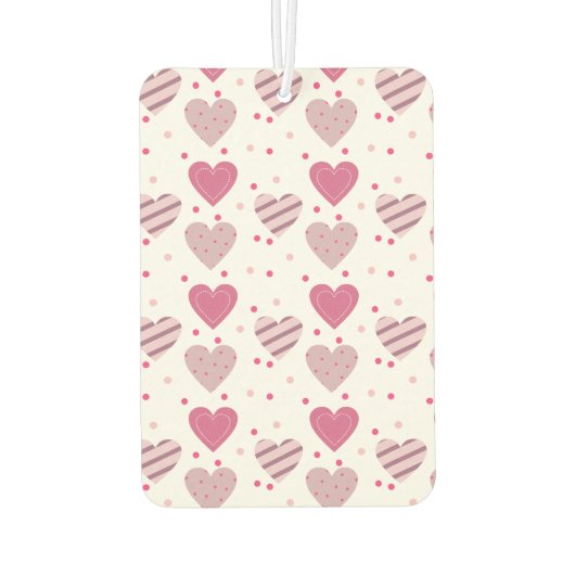 かわいいハートを愛する2フォトコラージュ自分で追加 カーエアーフレッシュナー (裏面)