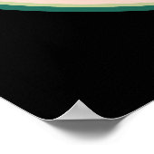 かわいいハートカラフルパレスティナスイカ ポスター (角)