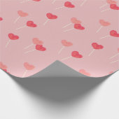 かわいいハートキャンディラッピング紙 ラッピングペーパー (角)