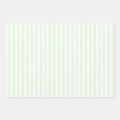 かわいいハートグリーン ラッピングペーパーシート (正面2)