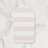 かわいいハートサンキューベイビーシャワーお願いギフトラベル ギフトタグ (裏面)