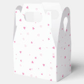 かわいいハートシームレスパターン、バレンタインの贈り物 フェイバーボックス (オープン)