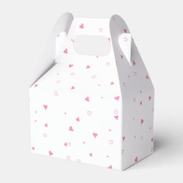 かわいいハートシームレスパターン、バレンタインの贈り物 フェイバーボックス