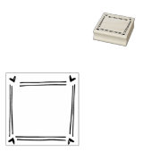 かわいいハートジャーナル ラバースタンプ (押印)