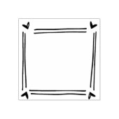 かわいいハートジャーナル ラバースタンプ (インプリント)