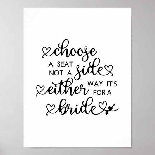 かわいいハートスクリプト座席レズ結婚ビアンのポーを選択 ポスター (正面)