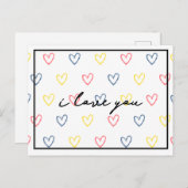 かわいいハートスタイル1 ポストカード (正面/裏面)