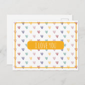 かわいいハートスタイル2 ポストカード (正面/裏面)