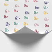 かわいいハートスタイル2 ラッピングペーパー (角)