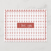 かわいいハートスタイル3 ポストカード (正面)