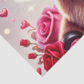 かわいいハートズハイランドカウバレンタイン 薄葉紙 (詳細)