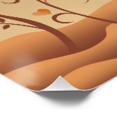 かわいいハートツリーラブ ポスター (コーナー)