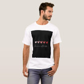 かわいいハートデザイン Tシャツ (正面フル)