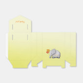 かわいいハートバルーン象ニュートラル赤ちゃんシャワー フェイバーボックス (折り畳みなし)