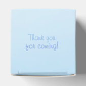 かわいいハートバルーン象ブルー男の赤ちゃんシャワー フェイバーボックス (上部)