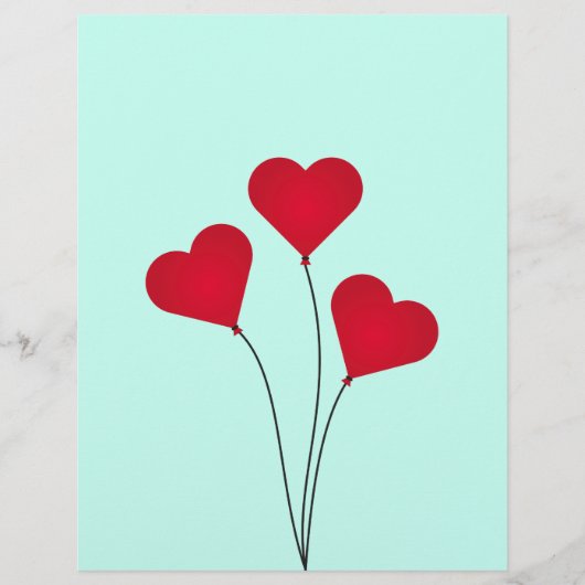 かわいいハートバルーン チラシ (正面)