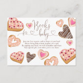 かわいいハートバレンタインデートベビー用の本 エンクロージャーカード (正面)