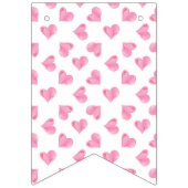 かわいいハートバレンタインデーパーティー バンティングフラッグ (第2の旗)