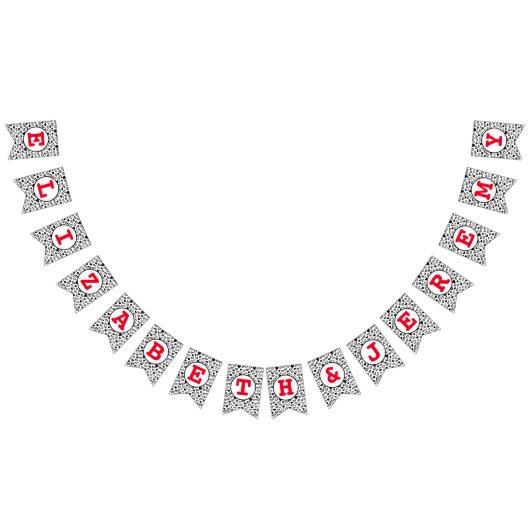 かわいいハートバンティングバナー バンティングフラッグ (全)