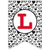 かわいいハートバンティングバナー バンティングフラッグ (第2の旗)